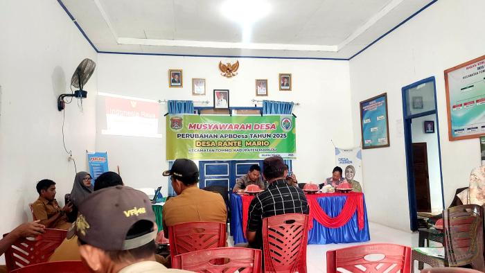 Musyawarah Desa Perubahan APBDes Desa Rante Mario Hasilkan Keputusan Penting